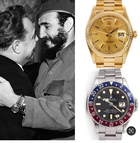 fidel castro 2 rolexes|Fidel Castro used to wear two Rolex watches at.